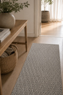 Tæppe \'Cozy Luxury\' 90x200cm - Grå/Hvid