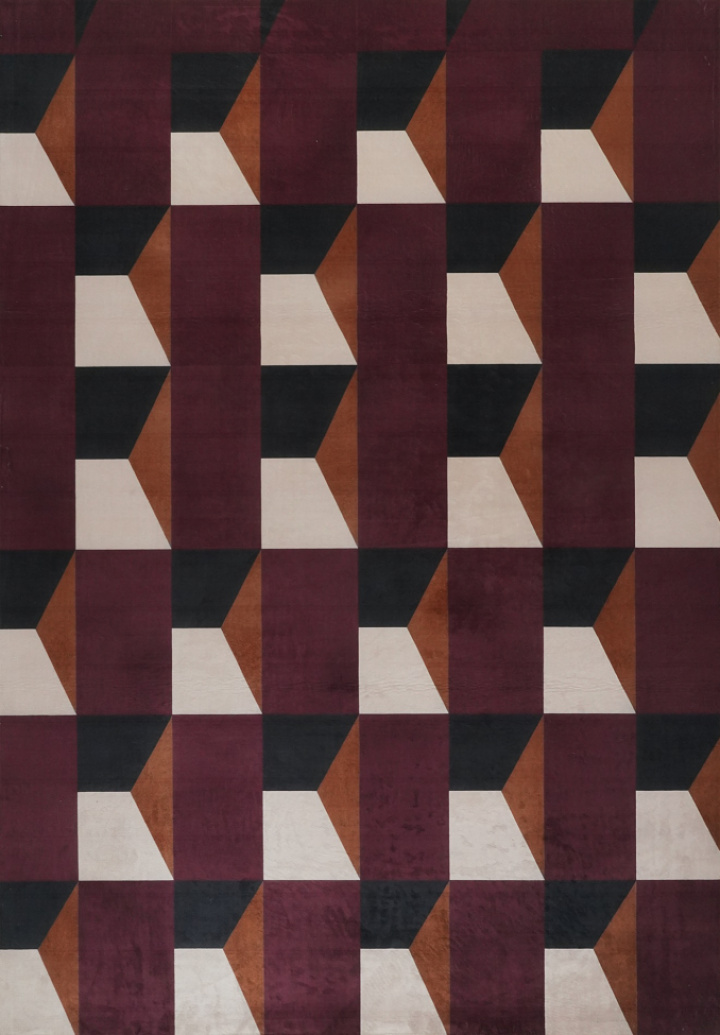 Tæppe \'Valora\' - Rød/Lilla i gruppen Indretning / Tæpper hos Reforma (RG01-266)