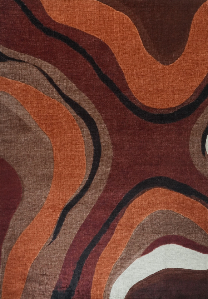 Tæppe \'Marionae\' - Rød/Multifarvet i gruppen Indretning / Tæpper hos Reforma (RG01-42)