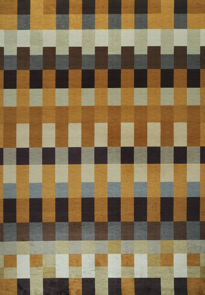 Tæppe \'Markelo\' - Gul/Multifarvet i gruppen Indretning / Tæpper hos Reforma (RG01-59)