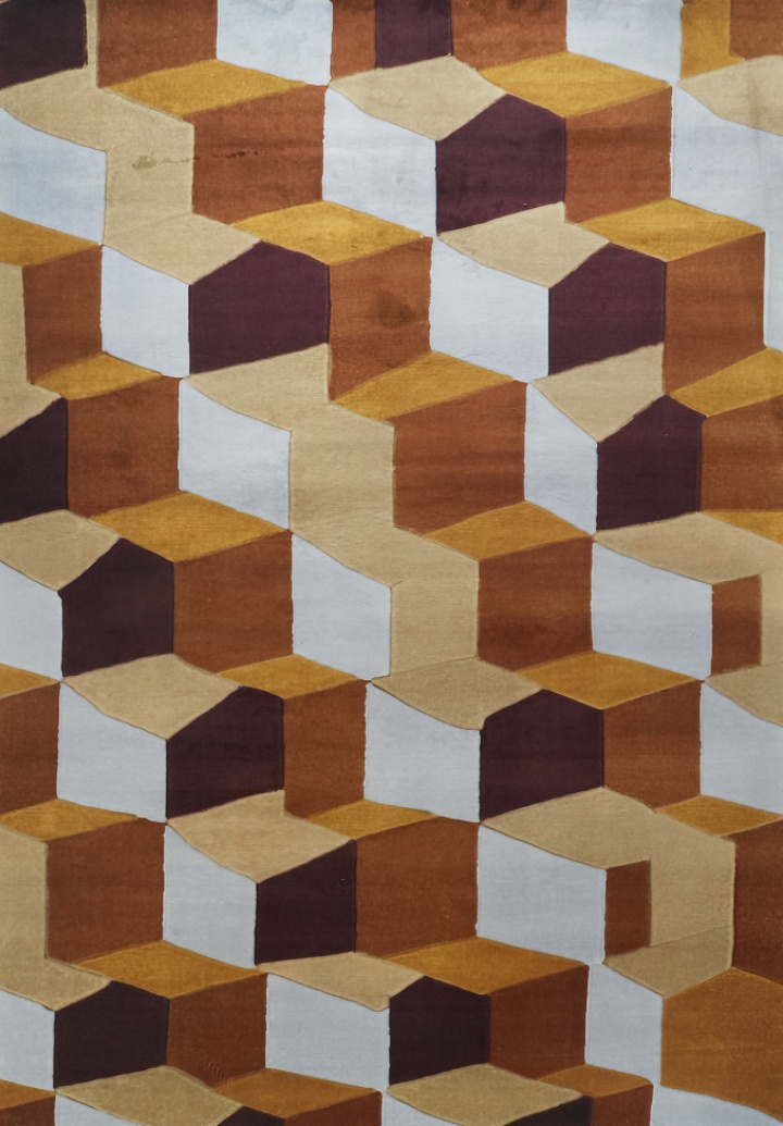 Tæppe \'Velorin\' 200x280 cm - Gul/Multifarvet i gruppen Indretning / Tæpper hos Reforma (RG175)