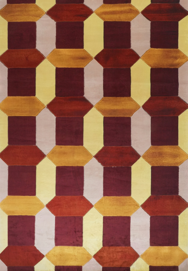 Tæppe \'Oralia\' 160x230 cm - Rød/Multifarvet i gruppen Indretning / Tæpper hos Reforma (RG178)