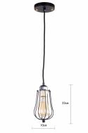 Loftlampe \'Marconi\' - Sort