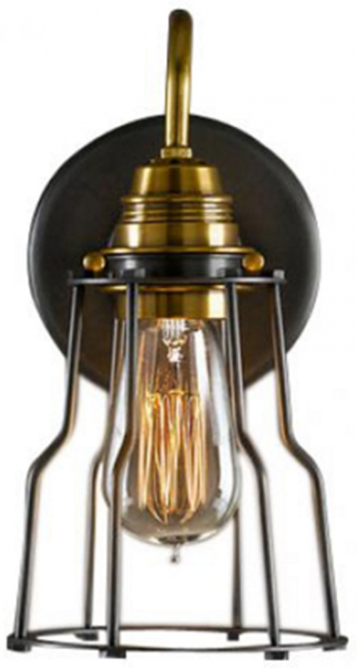 Væglampe Vintage - Messing/Stålnet i gruppen Belysning / Lamper / Væglamper hos Reforma (RH172)