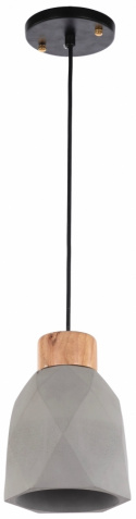 Loftlampe \'Mika\' - Træ/Cement