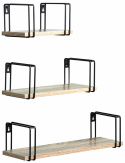 Væghylder \'Square\' 3 pak - Eg
