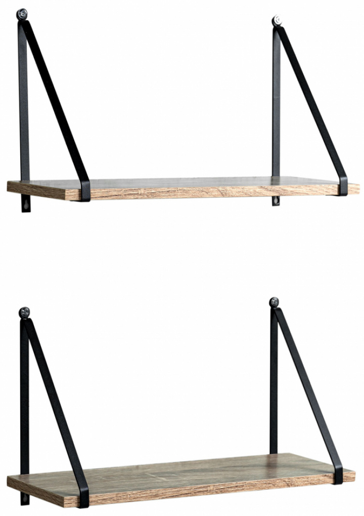 2-pak Væghylder \'Triangle\' - Natur i gruppen Møbler / Hylder & opbevaring / Væghylder hos Reforma (RH1905-17)
