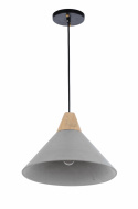 Loftlampe \'Morris\' -Træ/Cement
