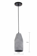 Loftlampe \'Stone Cylinder\' - Cement
