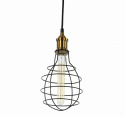 Loftlampe net - Sort/Messing