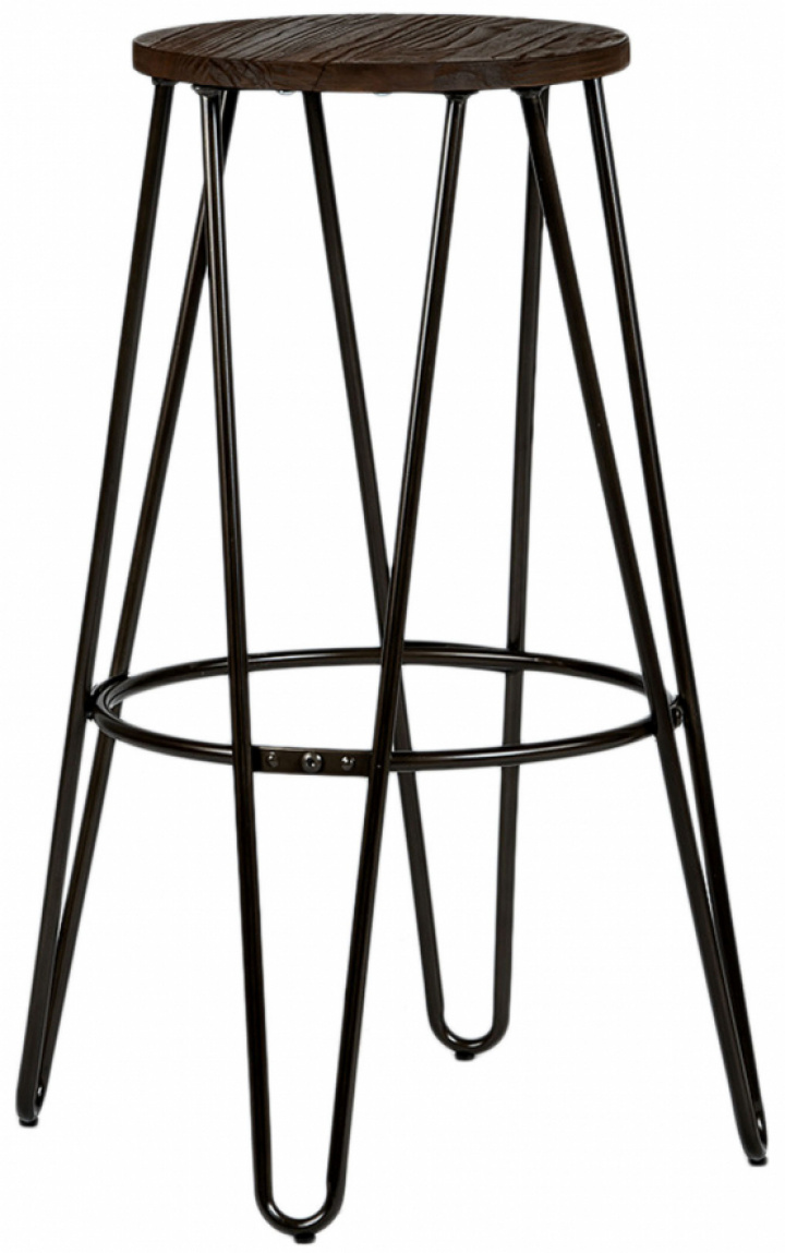Puf \'Rustic\' 75cm - Træ/Stål i gruppen Møbler / Sidde møbler / Barstole hos Reforma (RW801-75)