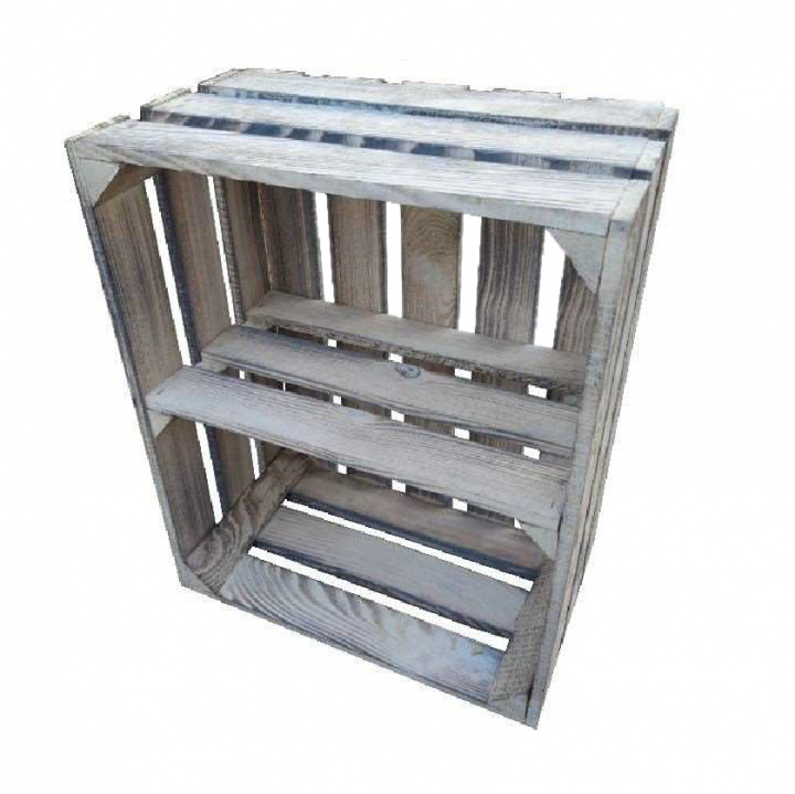 Trækasse \'Torv\' - Hvid/Træ i gruppen Møbler / Hylder & opbevaring / Kasser & Kurve hos Reforma (S23-wooden-C)