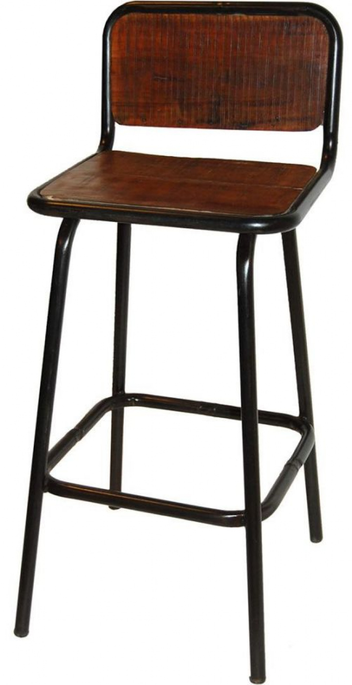 Barstol \'Helmer\' - Mørkt læder i gruppen Møbler / Sidde møbler / Barstole hos Reforma (SG110007)