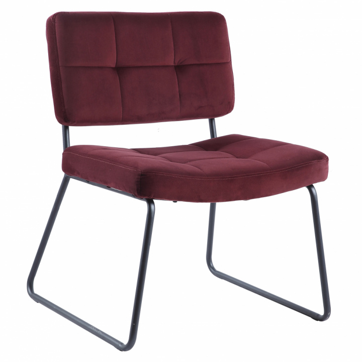 Fåtölj \'Kelly\' - Burgundy/Sammet i gruppen Møbler / Sidde møbler / Lænestole hos Reforma (SY-8513)