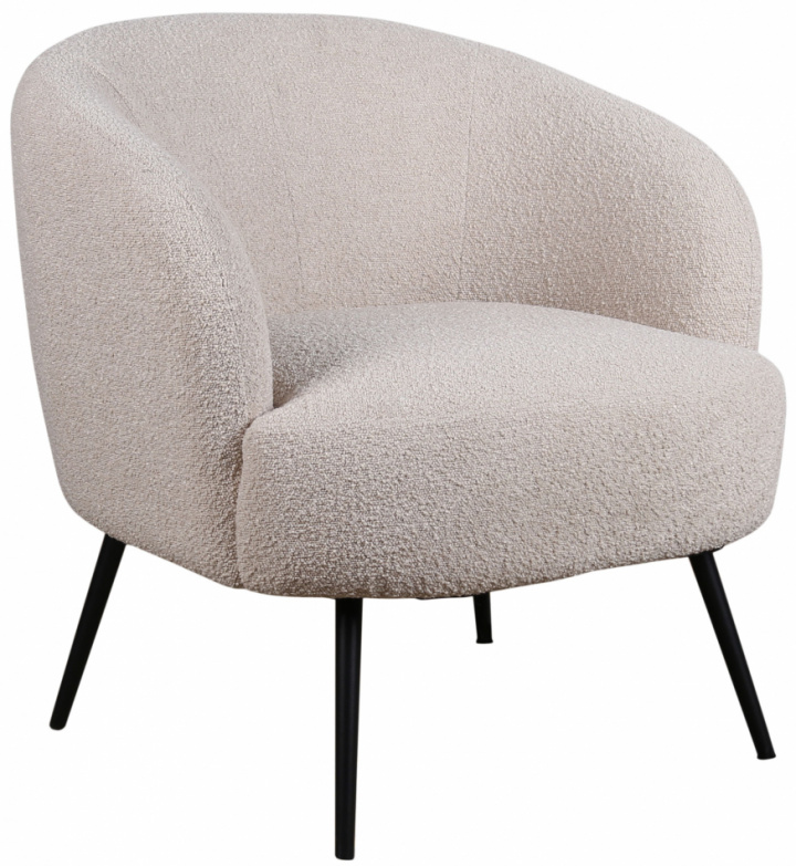 Lænestol \'Capri\' - Beige/Bouclé i gruppen Møbler / Sidde møbler / Lænestole hos Reforma (T8047-boucle-beige)