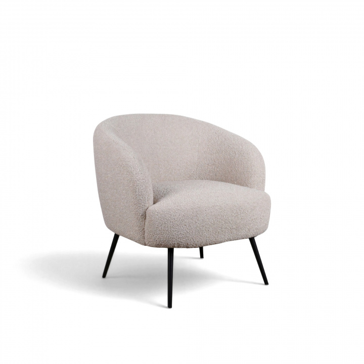 Lænestol \'Capri\' - Beige/Bouclé i gruppen Møbler / Sidde møbler / Lænestole hos Reforma (T8047-boucle-beige)