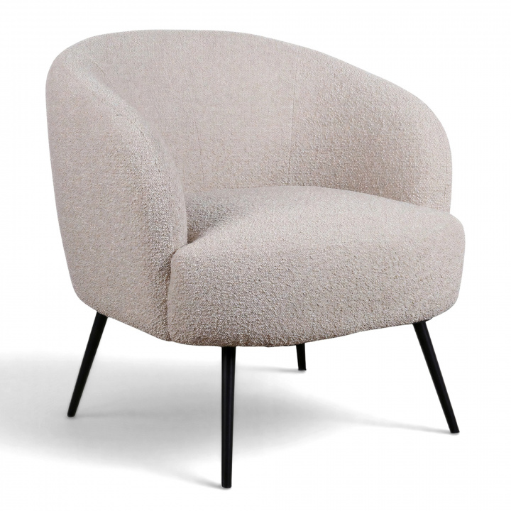 Lænestol \'Capri\' - Beige/Bouclé i gruppen Møbler / Sidde møbler / Lænestole hos Reforma (T8047-boucle-beige)
