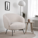 Lænestol \'Capri\' - Beige/Bouclé