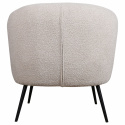 Lænestol \'Capri\' - Beige/Bouclé