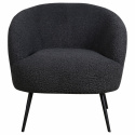 Lænestol \'Capri\' - Grå/Bouclé