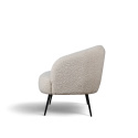 L&aelig;nestol \'Capri\' - Hvid/Boucl&eacute;