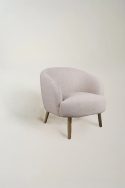 Lænestol \'Capri\' med træben - Beige/Bouclé