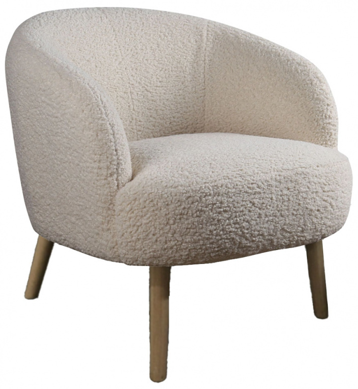 Lænestol \'Capri\' med træben - Hvid i gruppen Møbler / Sidde møbler / Lænestole hos Reforma (T8049-white)