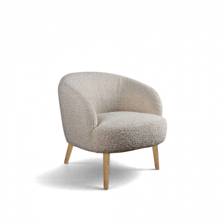 Lænestol \'Capri\' med træben - Hvid i gruppen Møbler / Sidde møbler / Lænestole hos Reforma (T8049-white)