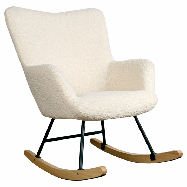 Gyngestol \'Como\' - Hvid/Teddy i gruppen Møbler / Sidde møbler / Lænestole hos Reforma (T8060C-white)