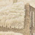 Rya Tæppe \'Leknes Handwoven Wool\' - Beige