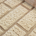 Rya Tæppe \'Leknes Handwoven Wool\' - Beige