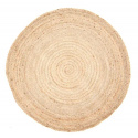 Rundt tæppe \'Flätan\' 200cm - Jute