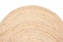 Rundt tæppe \'Flätan\' 200cm - Jute