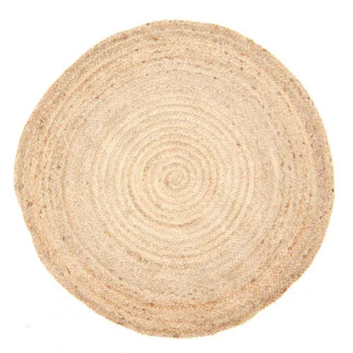 Rundt tæppe \'Flätan\' 240cm - Jute i gruppen Nyheder hos Reforma (V10160659)