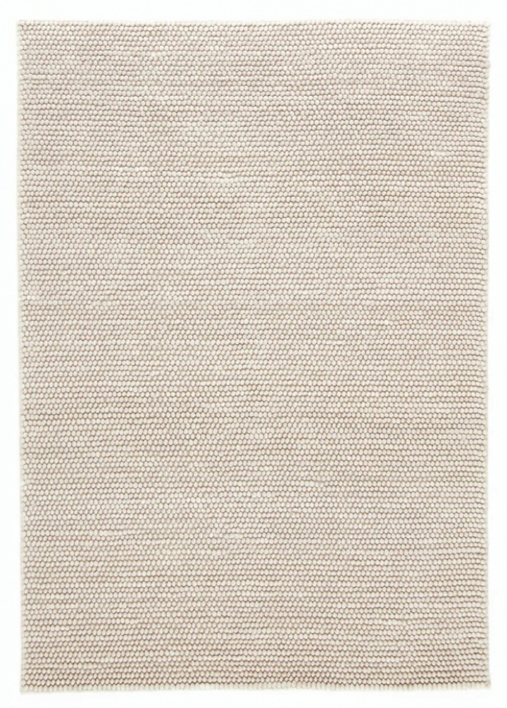 Uld tæppe \'Avafors\' 80x150cm - Beige i gruppen Indretning / Tæpper / Uldmåtter hos Reforma (V10163744)