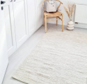 Uld tæppe \'Dhurry\' 70x200cm - Natur