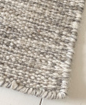 Uld tæppe \'Dhurry\' 60x120cm - Grå