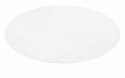 Rundt tæppe \'Aranga Super Soft\' 120cm - Hvid