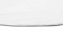 Rundt tæppe \'Aranga Super Soft\' 120cm - Hvid