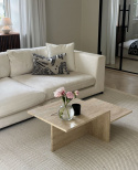 Uldtæppe \'Coastal\' 240x240cm - Creme
