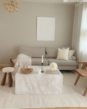Uld t&aelig;ppe \'Coastal\' 300x400cm - Hvid