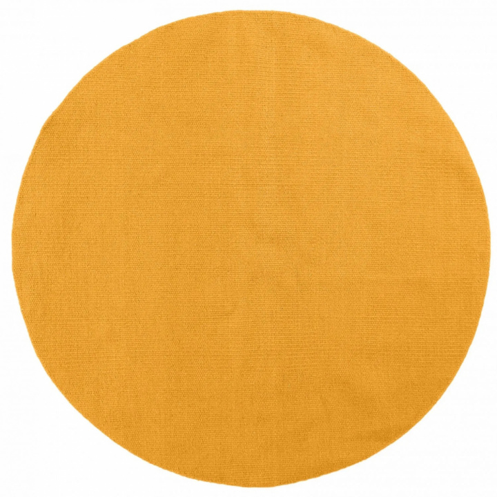 Rund tæppe \'Hamilton\' 240cm - Saffron i gruppen Indretning / Tæpper / Uldmåtter hos Reforma (V10167825)