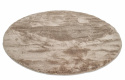Rund tæppe \'Aranga Super Soft Fur\' 120cm - Brun