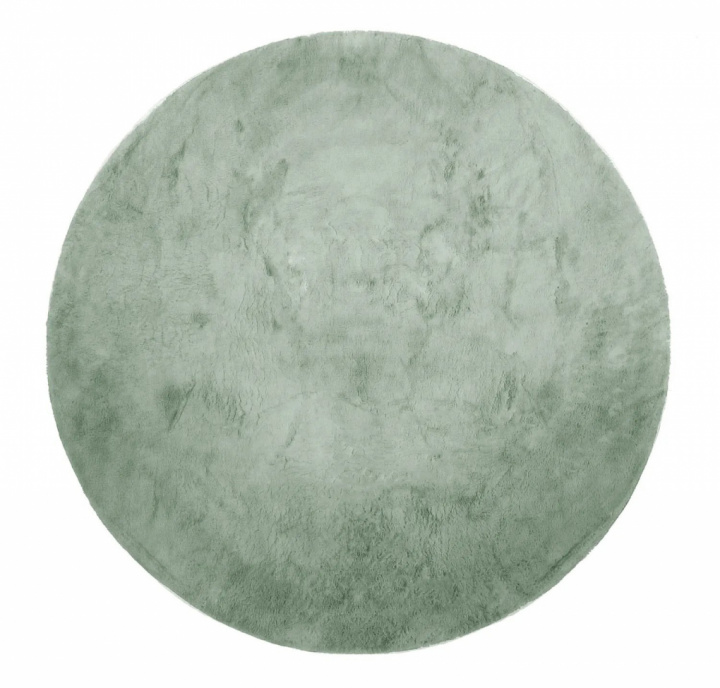 Rund tæppe \'Aranga Super Soft Fur\' 200cm - Grønn i gruppen Indretning / Tæpper hos Reforma (V10185038)