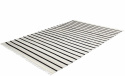 Bomulds tæppe \'Helle\' 200x290cm - Hvid/Svart