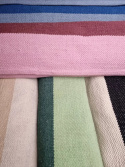 Bomulds tæppe \'Nilo\' 60x120cm - Hvid/Svart
