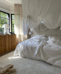 Gulvtæppe \'Aranga Super Soft\' 200x200cm - Hvid