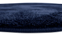 Rundt tæppe \'Aranga Super Soft\' 200cm - Mørkeblå