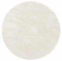 Rund tæppe \'Amora\' 120cm - Hvid