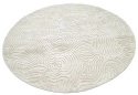 Rund tæppe \'Amora\' 200cm - Hvid